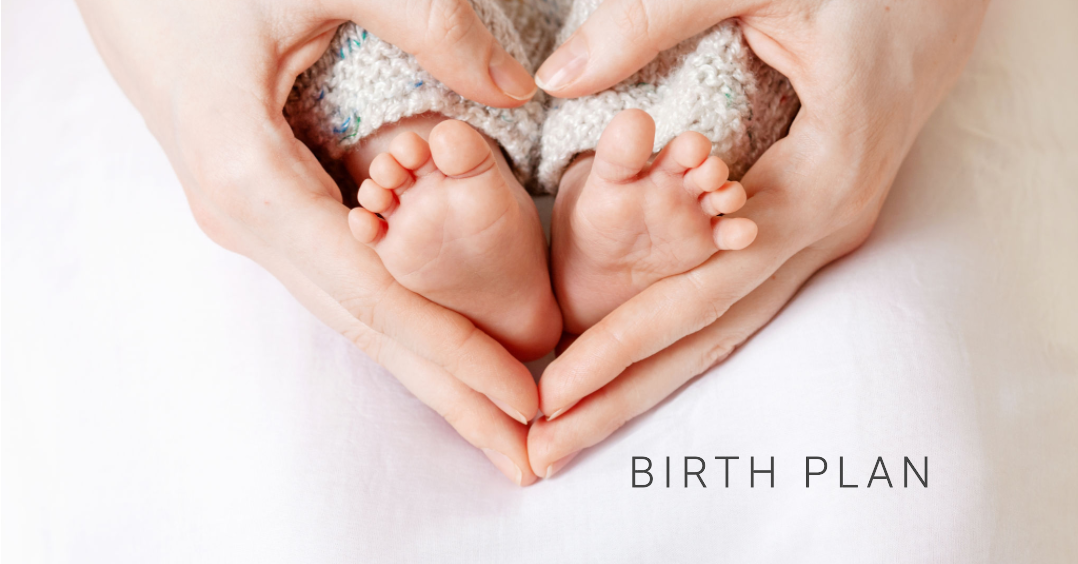 Baby feet birth plan